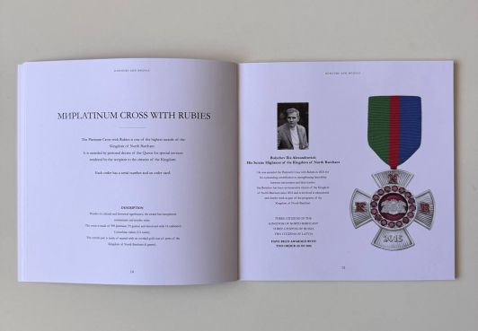 The Platinum Cross with Rubies